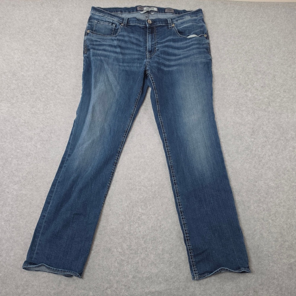 BKE Derek Straight Leg Jeans Mens 36R Medium Wash Denim Blue Pants